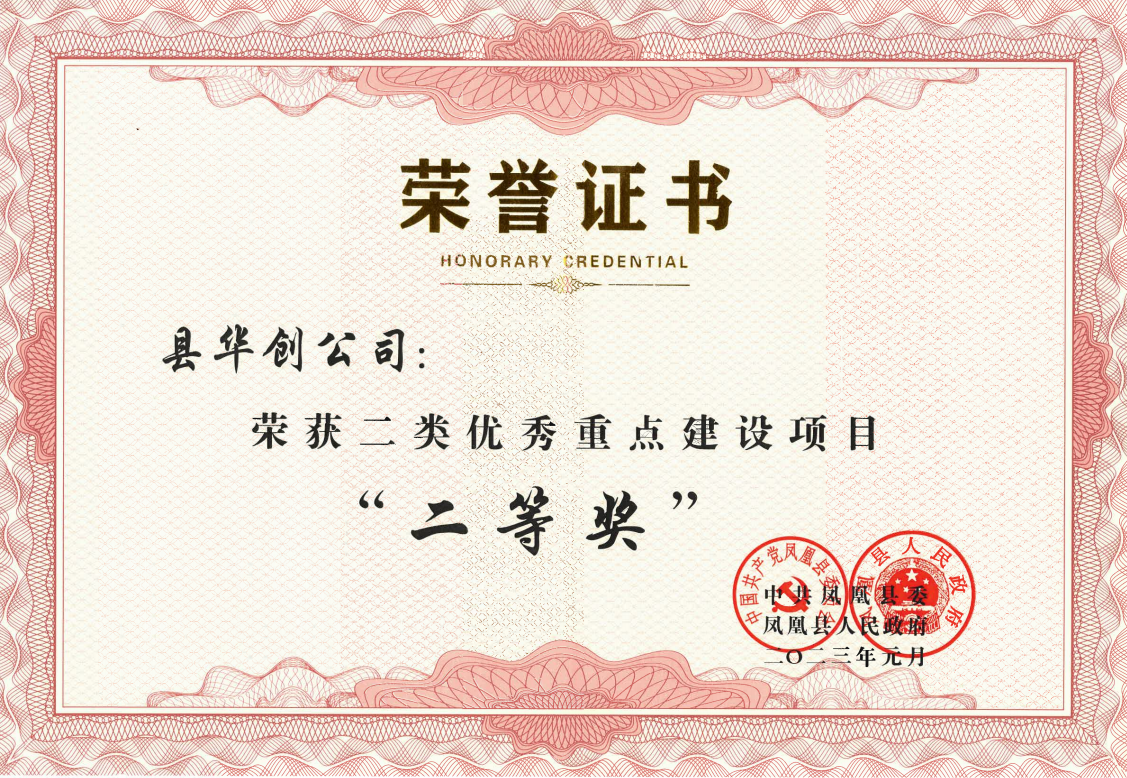 2023年荣获二类优秀重点建设项目“二等奖”